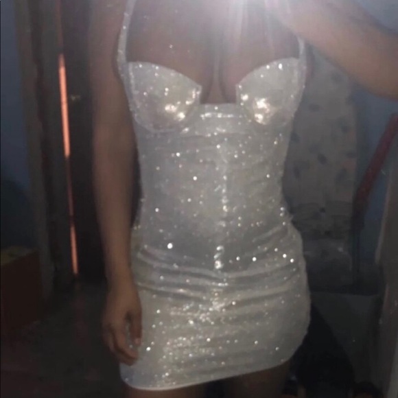 Prom Sparkly Glam Mini Dress Kylie - Picture 2 of 8